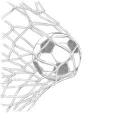 photo of soccer ball in the goal