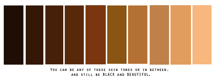 skin complexion color palette